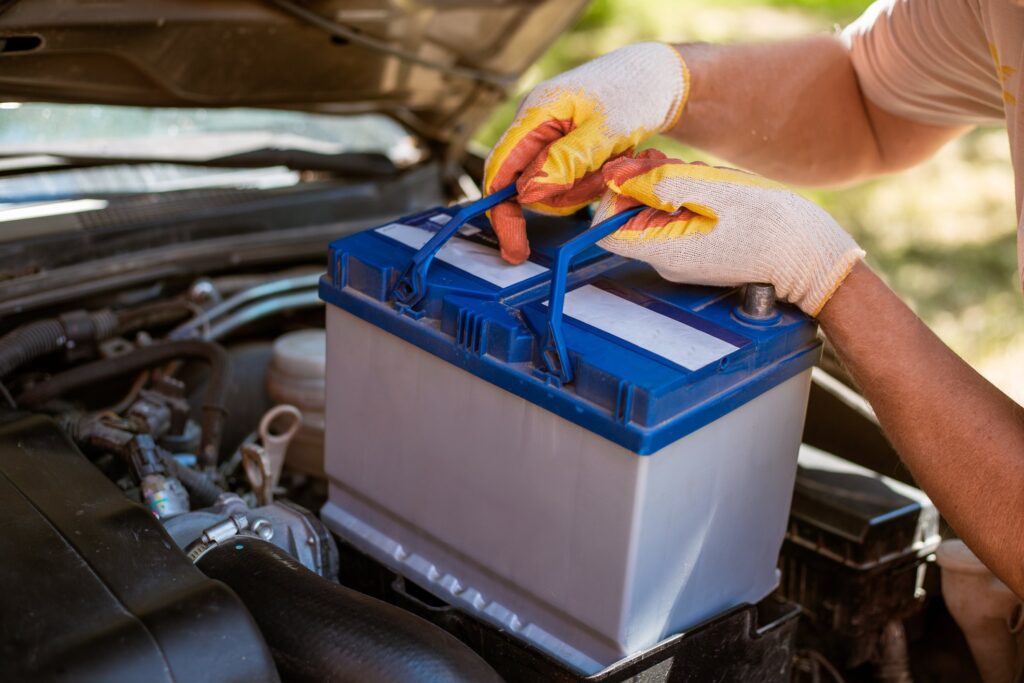 Car battery change at home service