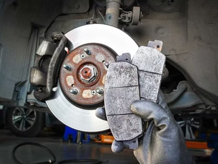 Car brake repair and brake pad change